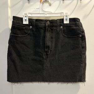 Madewell High Rise Denim Skirt